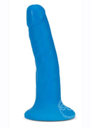 Neo Elite Silicone Dual Density Dildo 6in - Blue