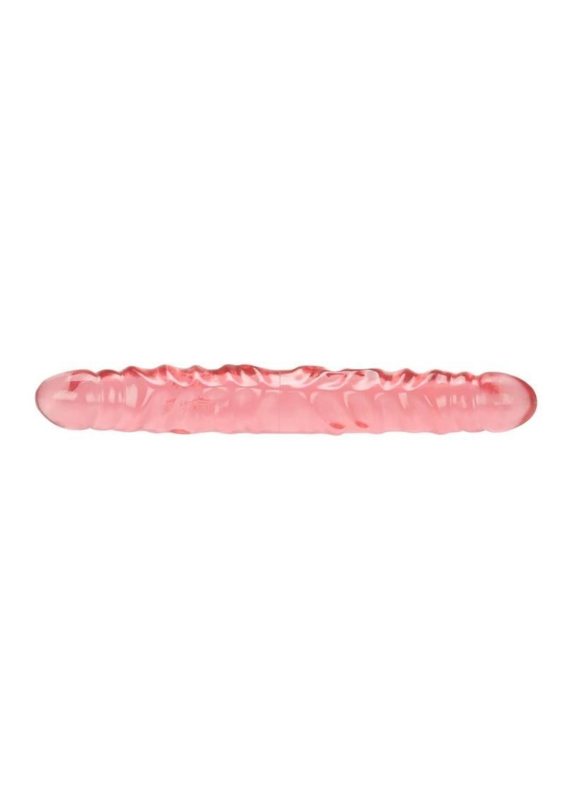 Translucence Veined Double Dildo 12in - Pink