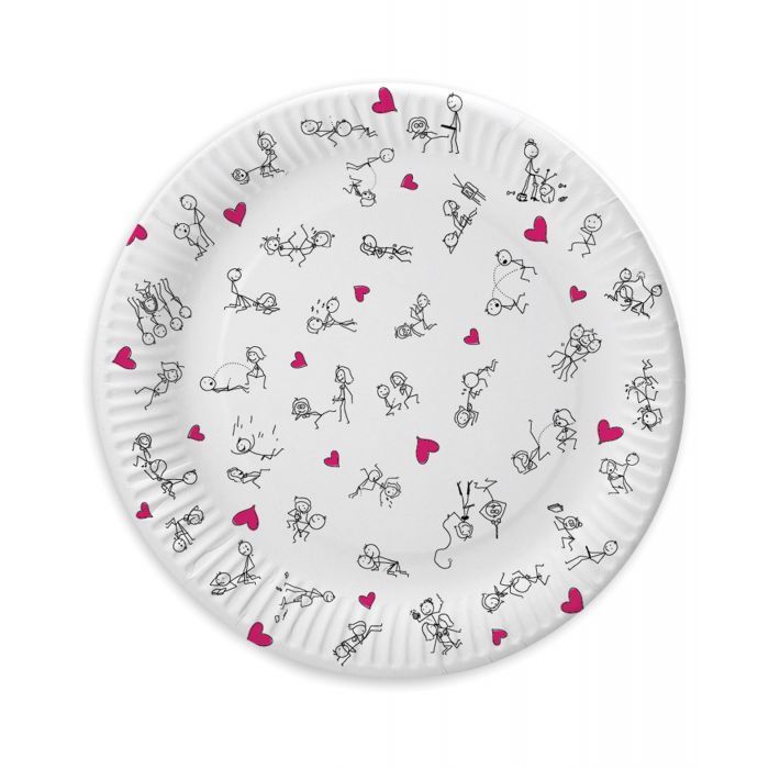 7" Dirty Dishes Position Plates - Bag of 8