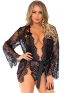 3 PC Floral lace teddy