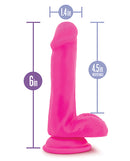 Blush Au Naturel Bold Delight 6" Dildo - Pink