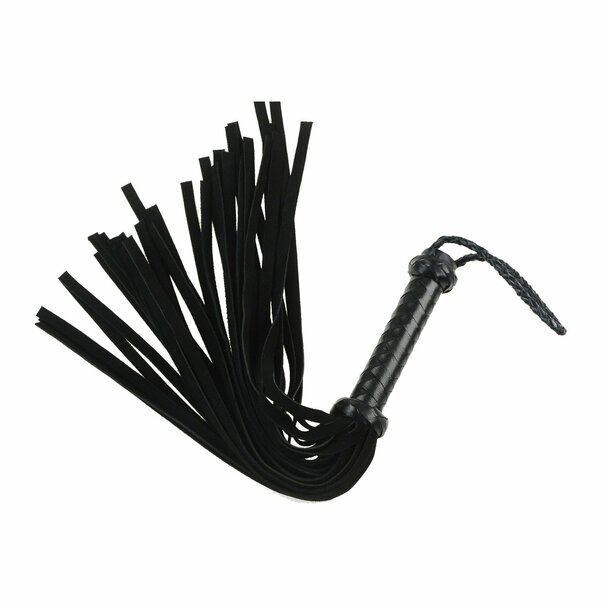 Flogger - Leather 18" Suede Mini Whip 36 Tail Blue