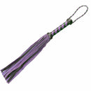 Flogger - Leather 18" Suede Mini Whip 36 Tail Blue