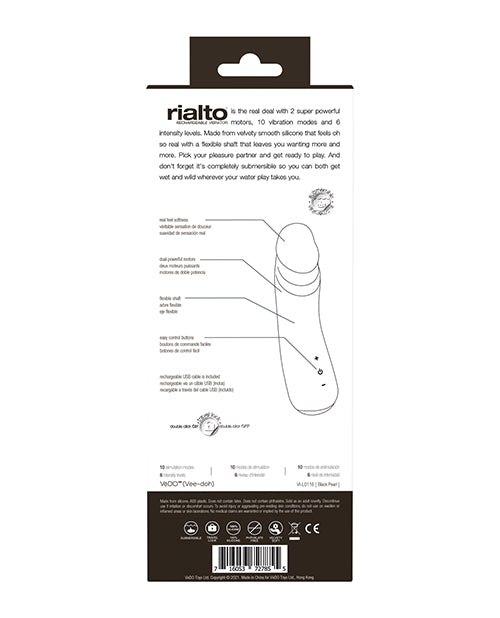 VeDo Rialto Rechargeable Vibe - Black Pearl