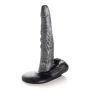 Creature Cocks The Gargoyle Rock Hard Silicone Dildo - Silver/Black
