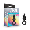 Anal Adventures Platinum - Silicone Loop Plug - Small - Black